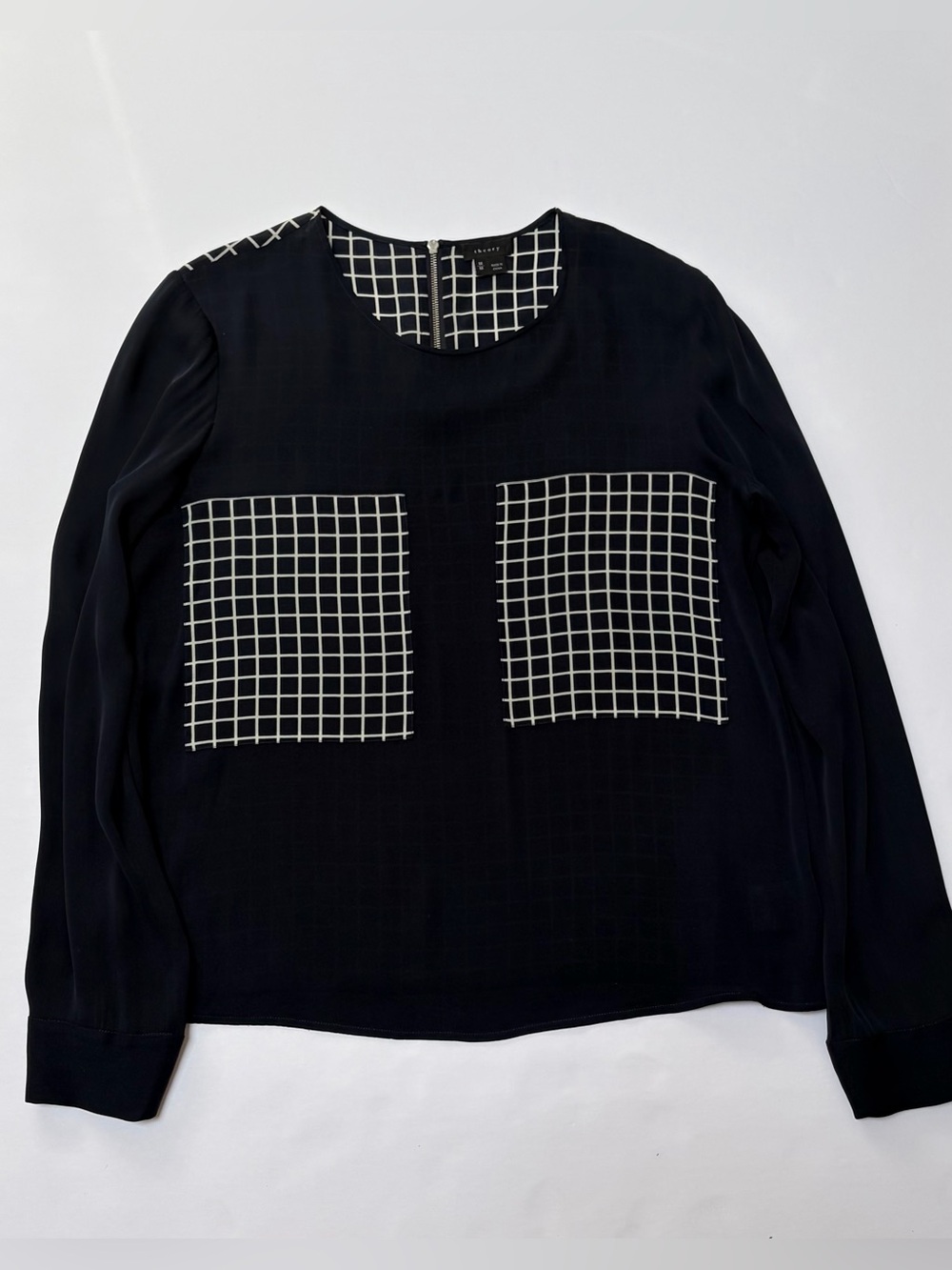 Theory Women’s Black Silk Blouse | Size: M